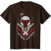 imageStar Wars Boba Fett No Threats Only Promises TShirtBrown