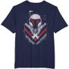 imageStar Wars Boba Fett No Threats Only Promises TShirtNavy Blue
