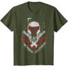 imageStar Wars Boba Fett No Threats Only Promises TShirtOlive Green