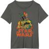 imageStar Wars Boba Fett Skeleton Halloween Costume TShirtAsphalt Grey
