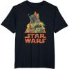 imageStar Wars Boba Fett Skeleton Halloween Costume TShirtBlack