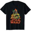 imageStar Wars Boba Fett Skeleton Halloween Costume TShirtBlack