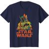 imageStar Wars Boba Fett Skeleton Halloween Costume TShirtNavy Blue