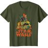 imageStar Wars Boba Fett Skeleton Halloween Costume TShirtOlive Green