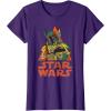 imageStar Wars Boba Fett Skeleton Halloween Costume TShirtPurple