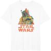 imageStar Wars Boba Fett Skeleton Halloween Costume TShirtWhite