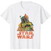 imageStar Wars Boba Fett Skeleton Halloween Costume TShirtWhite