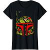 imageStar Wars Boba Fett Tropical Print Helmet TShirtBlack