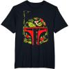 imageStar Wars Boba Fett Tropical Print Helmet TShirtBlack