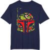 imageStar Wars Boba Fett Tropical Print Helmet TShirtNavy Blue