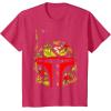 imageStar Wars Boba Fett Tropical Print Helmet TShirtRed Heather