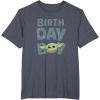 imageStar Wars Grogu Birthday Boy Big Face TShirtHeather Blue