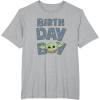 imageStar Wars Grogu Birthday Boy Big Face TShirtHeather Grey