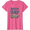 imageStar Wars Grogu Birthday Boy Big Face TShirtPink Heather