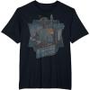 imageStar Wars The Empire Strikes Back Boba Fett Vintage Portrait TShirtBlack
