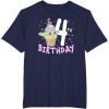 imageStar Wars The Mandalorian Grogu 4th Birthday Ice Cream Cone TShirtNavy Blue