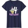 imageStar Wars The Mandalorian Grogu 4th Birthday Ice Cream Cone TShirtNavy Blue