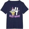 imageStar Wars The Mandalorian Grogu 4th Birthday Ice Cream Cone TShirtNavy Blue