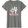 imageStar Wars The Mandalorian Grogu 4th Birthday Ice Cream Cone TShirtOlive Heather
