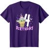 imageStar Wars The Mandalorian Grogu 4th Birthday Ice Cream Cone TShirtPurple