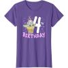 imageStar Wars The Mandalorian Grogu 4th Birthday Ice Cream Cone TShirtPurple Heather