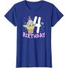 imageStar Wars The Mandalorian Grogu 4th Birthday Ice Cream Cone TShirtRoyal Blue