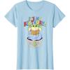 imageStar Wars The Mandalorian Grogu Its My Birthday Cupcake TShirtBaby Blue