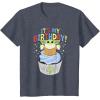 imageStar Wars The Mandalorian Grogu Its My Birthday Cupcake TShirtHeather Blue