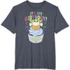 imageStar Wars The Mandalorian Grogu Its My Birthday Cupcake TShirtHeather Blue