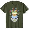 imageStar Wars The Mandalorian Grogu Its My Birthday Cupcake TShirtOlive Green