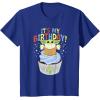 imageStar Wars The Mandalorian Grogu Its My Birthday Cupcake TShirtRoyal Blue