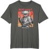 imageStar Wars Visions Boba Fett Samurai Poster TShirtAsphalt Grey