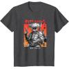imageStar Wars Visions Boba Fett Samurai Poster TShirtDark Heather Grey