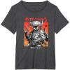 imageStar Wars Visions Boba Fett Samurai Poster TShirtDark Heather Grey