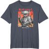 imageStar Wars Visions Boba Fett Samurai Poster TShirtHeather Blue