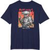 imageStar Wars Visions Boba Fett Samurai Poster TShirtNavy Blue