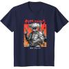 imageStar Wars Visions Boba Fett Samurai Poster TShirtNavy Blue