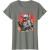 imageStar Wars Visions Boba Fett Samurai Poster TShirtOlive Heather