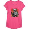 imageStar Wars Visions Boba Fett Samurai Poster TShirtPink Heather