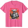 imageStar Wars Visions Boba Fett Samurai Poster TShirtPink Heather