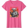 imageStar Wars Visions Boba Fett Samurai Poster TShirtPink Heather
