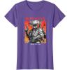 imageStar Wars Visions Boba Fett Samurai Poster TShirtPurple Heather