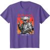 imageStar Wars Visions Boba Fett Samurai Poster TShirtPurple Heather