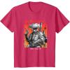 imageStar Wars Visions Boba Fett Samurai Poster TShirtRed Heather