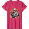 imageStar Wars Visions Boba Fett Samurai Poster TShirtRed Heather