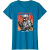 imageStar Wars Visions Boba Fett Samurai Poster TShirtSapphire Blue