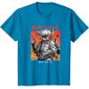 imageStar Wars Visions Boba Fett Samurai Poster TShirtSapphire Blue