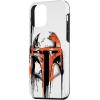 imageiPhone 16 Star Wars Boba Fett Helmet Paint Drip White CaseiPhone 12 mini