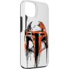 imageiPhone 16 Star Wars Boba Fett Helmet Paint Drip White CaseiPhone 13