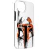 imageiPhone 16 Star Wars Boba Fett Helmet Paint Drip White CaseiPhone 15 Plus